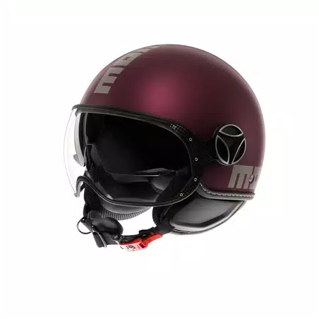Casco MOMO Design FGTR EVO Mono Amarena opaco / silver E2206