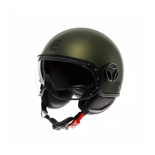 Casco MOMO Design FGTR EVO Mono Verde opaco / nero E2206