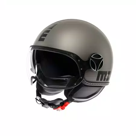 Casco MOMO Design FGTR EVO Mono Titanio opaco / nero E2206