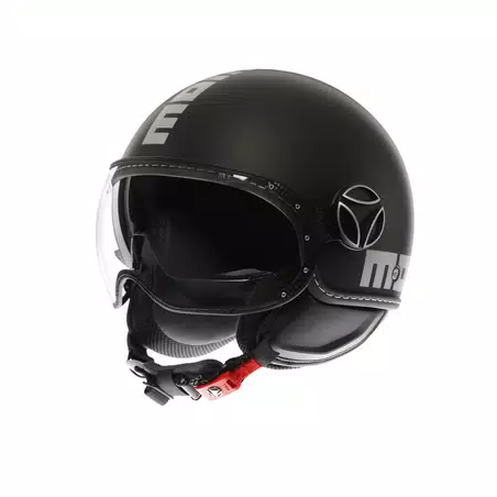 Casco MOMO Design FGTR EVO Mono Nero opaco / silver E2206