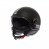 Casco MOMO Design FGTR EVO Mono Nero opaco / silver E2206