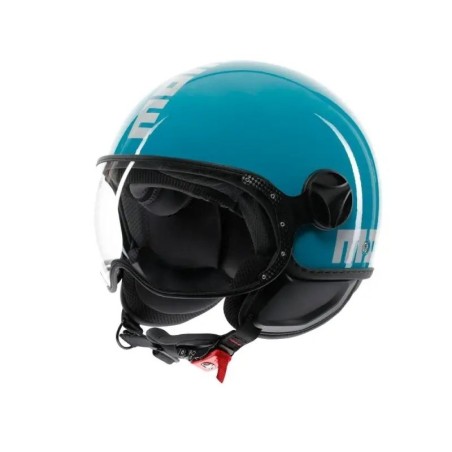 Casco MOMO Design FGTR CLASSIC Candy Blu lago / bianco E2206