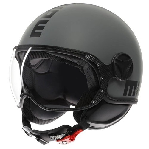 Casco MOMO Design FGTR CLASSIC Mono Grigio opaco / nero E2206