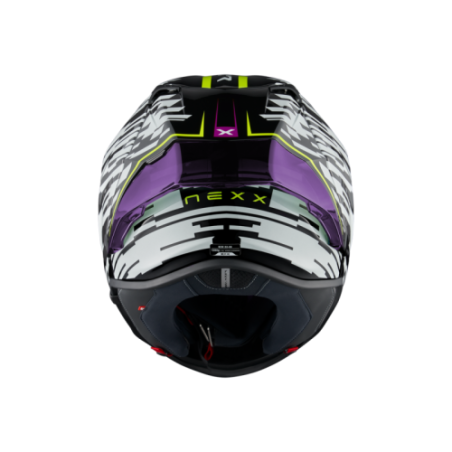 Casco Integrale NEXX X.R3R Glitch Racer White Neon ECE 22.06