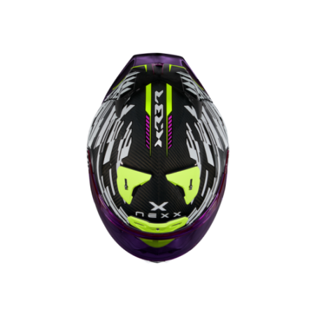 Casco Integrale NEXX X.R3R Glitch Racer White Neon ECE 22.06