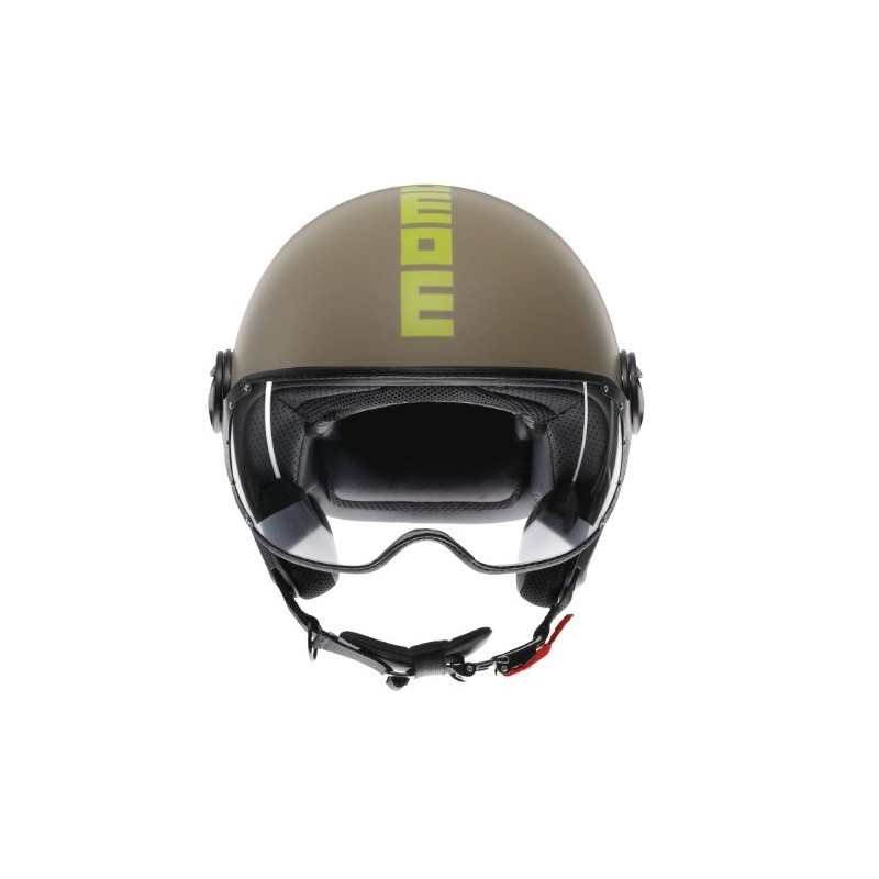 Casco MOMO Design FGTR CLASSIC Mono Matt Sand / Lime E2206