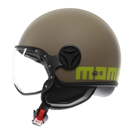 Casco MOMO Design FGTR CLASSIC Mono Matt Sand / Lime E2206