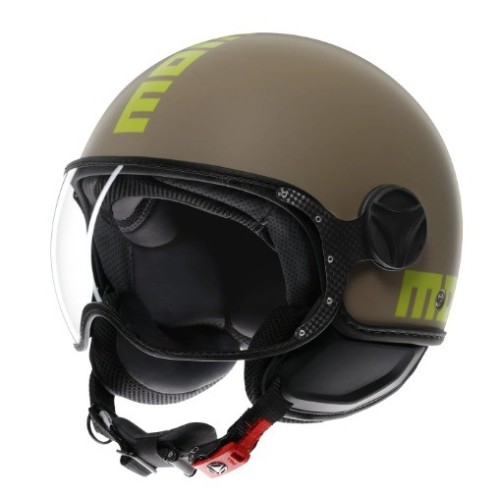 Casco MOMO Design FGTR CLASSIC Mono Matt Sand / Lime E2206