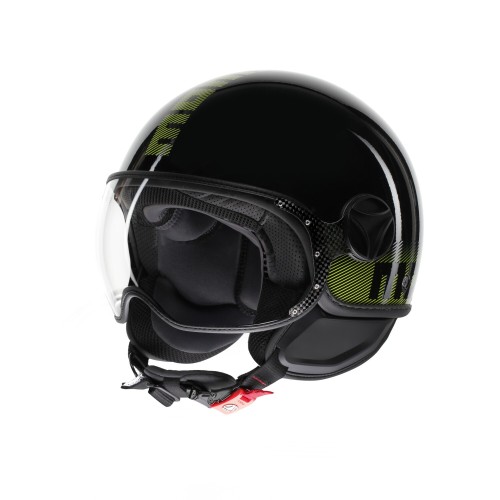 Casco MOMO Design FGTR CLASSIC Nero / Giallo fluo E2206