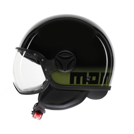 Casco MOMO Design FGTR CLASSIC Nero / Giallo fluo E2206
