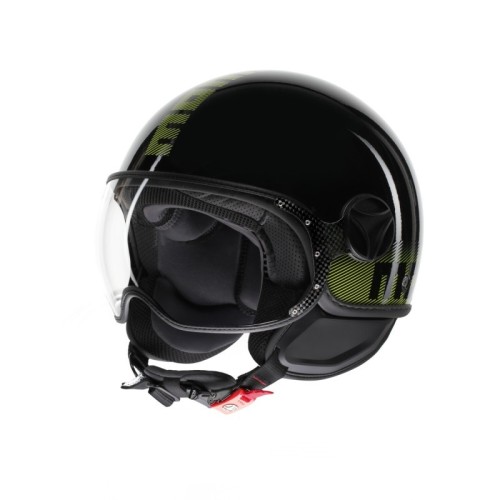 Casco MOMO Design FGTR CLASSIC Nero / Giallo E2206