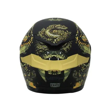 Casco integrale MPH Blade Cobra Nero opaco/Oro ECE 22.06 - immagine prodotto 3