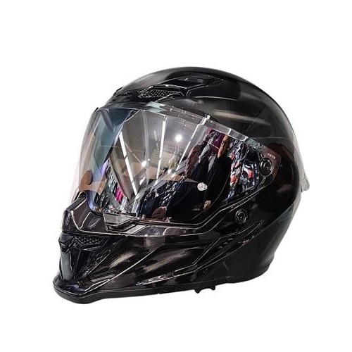 Casco integrale MPH Blade Dark Jeans Nero lucido/Argento ECE 22.06 - immagine prodotto 3