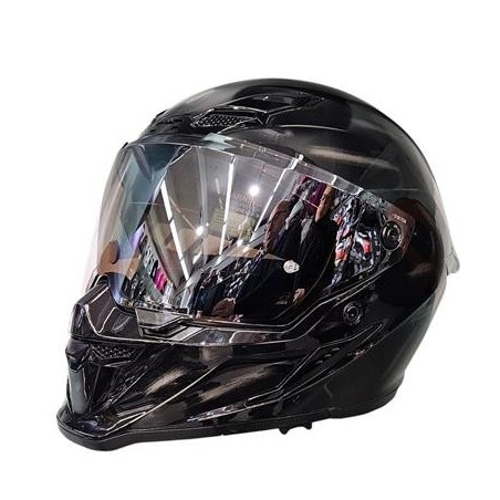 Casco integrale MPH Blade Dark Jeans Nero lucido/Argento ECE 22.06 - immagine prodotto 3
