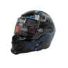Casco integrale MPH Blade Zeus Nero lucido/Blu ECE 22.06 - immagine prodotto 2