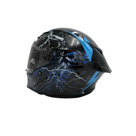 Casco integrale MPH Blade Zeus Nero lucido/Blu ECE 22.06 - immagine prodotto 5