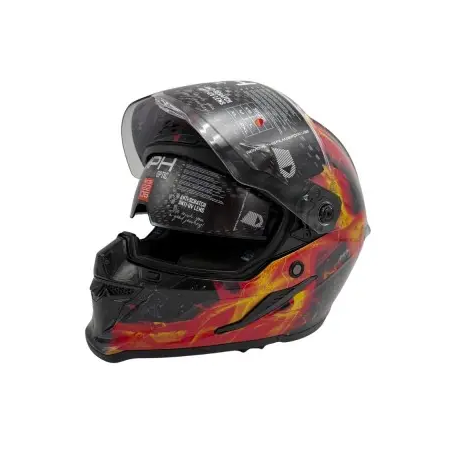 Casco integrale MPH Blade Vulcano Rosso ECE 22.06 - immagine prodotto 3