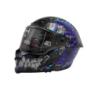 Casco integrale MPH Blade Gate Keeper Nero lucido/Blu/Viola ECE 22.06 - immagine prodotto 2