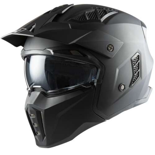 Casco jet trasformabile MPH Harrier Nero opaco ECE 22.06 - immagine prodotto 1