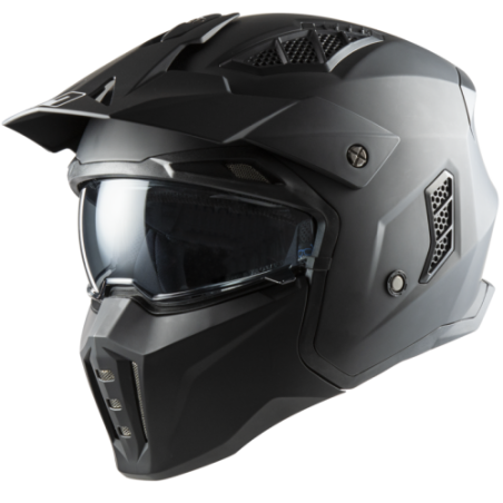 Casco jet trasformabile MPH Harrier Nero opaco ECE 22.06 - immagine prodotto 1
