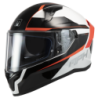 Casco integrale MPH Tiger Tiger Stream Bianco/Grigio/Rosso ECE 22.06 - immagine prodotto 1