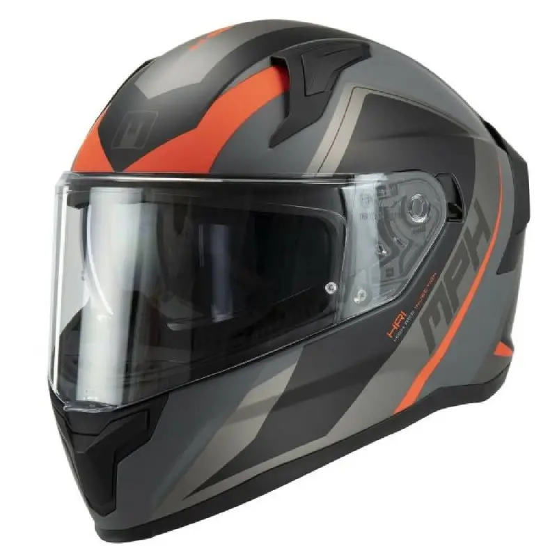 Casco integrale MPH Tiger Tiger Plumb Grigio opaco/Nero/Rosso ECE 22.06 - immagine prodotto 1