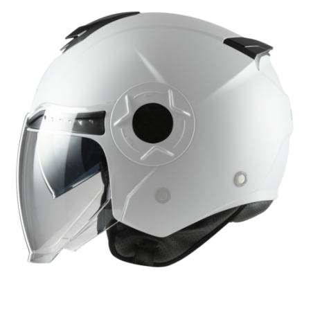 Casco jet MPH DJ Bianco lucido ECE 22.06 - immagine prodotto 1