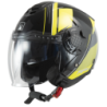 Casco jet MPH DJ Graphic Nero/Giallo/Grigio ECE 22.06 - immagine prodotto 1