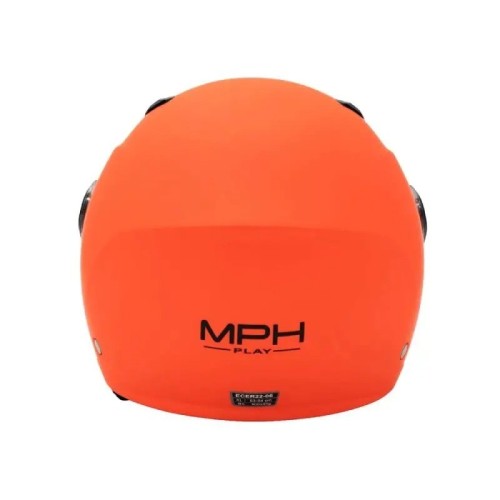 Casco jet junior MPH Play Arancione fluo lucido ECE 22.06