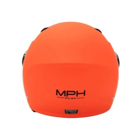 Casco jet junior MPH Play Arancione fluo lucido ECE 22.06