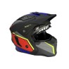 Casco jet trasformabile MPH Harrier Cuby Nero opaco/Rosso/Blu ECE 22.0