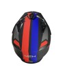 Casco jet trasformabile MPH Harrier Cuby Nero opaco/Rosso/Blu ECE 22.0