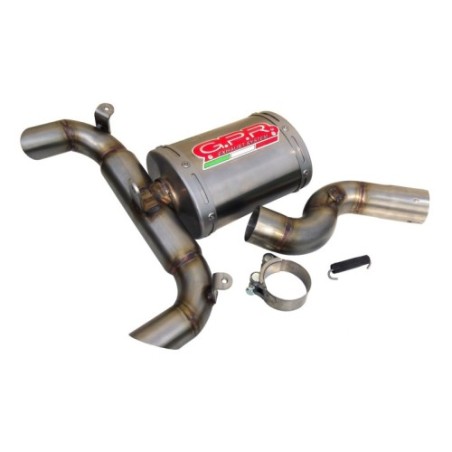 Scarico GPR Alluminio Ghost per SUZUKI GSR 400 dal 2006 al 2011 omologato