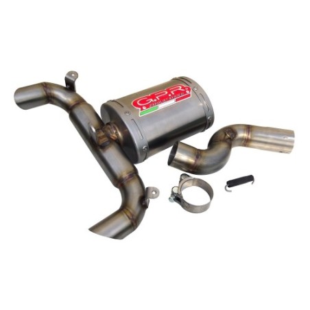 Scarico GPR Alluminio Ghost per SUZUKI GSR 400 dal 2006 al 2011 omologato