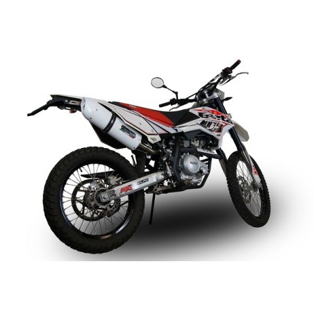 Scarico GPR Albus Ceramic per Beta RR 125 Enduro Lc 4t dal 2010 al 2018 omologato