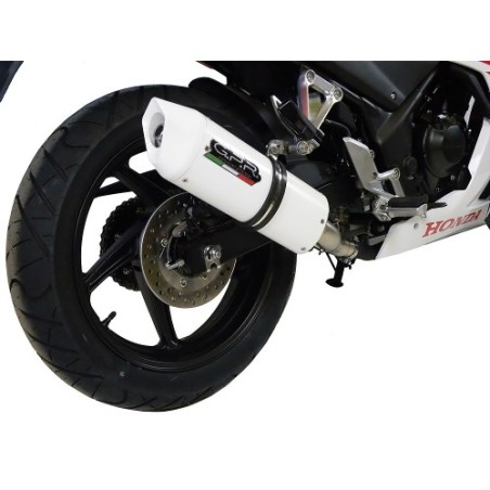 Scarico GPR Albus Ceramic per Honda Cbr 300 R dal 2014 al 2016 omologato