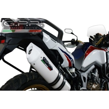 Scarico GPR Albus Ceramic per Honda Crf 1000 L Africa Twin dal 2015 al 2017 omologato