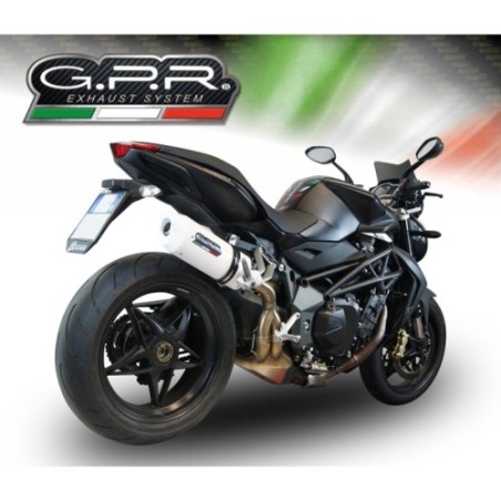 Scarico GPR Albus Ceramic per Mv Agusta Brutale 750 S dal 2000 al 2006 omologato