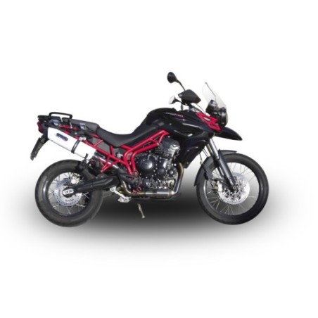 Scarico GPR Albus Ceramic per Triumph Tiger 800 - Xr - Xc - Xrx - Xcx - Xrt - Xca dal 2011 al 2016 omologato