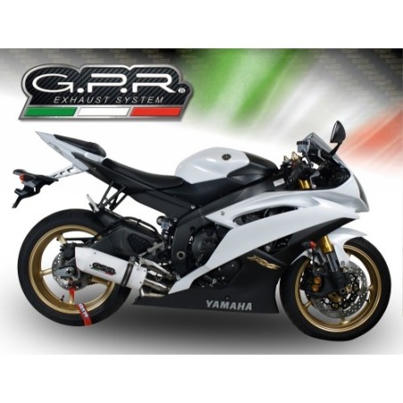 Scarico GPR Albus Ceramic per YAMAHA Yzf R6 dal 2006 al 2020 omologato