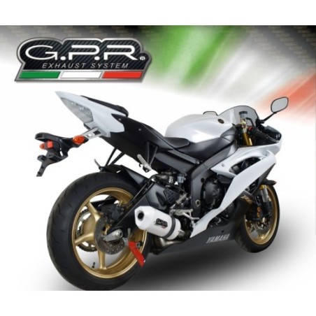 Scarico GPR Albus Ceramic per YAMAHA Yzf R6 dal 2006 al 2020 omologato