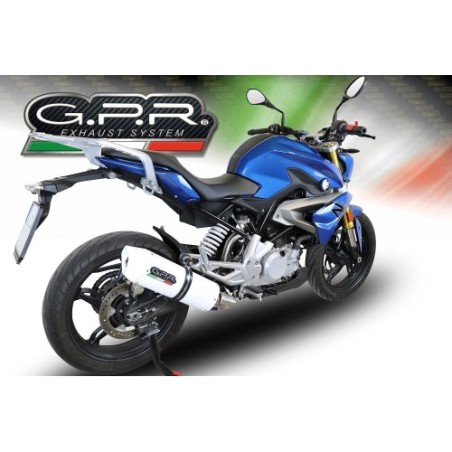 Scarico GPR Albus Evo4 per BMW G 310 R dal 2017 al 2021 omologato