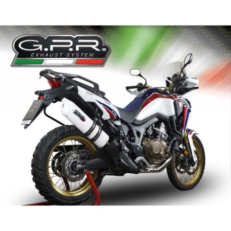 Scarico GPR Albus Evo4 per Honda Crf 1000 L Africa Twin dal 2018 al 2020 omologato