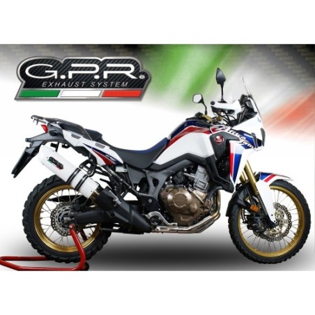 Scarico GPR Albus Evo4 per Honda Crf 1000 L Africa Twin Adventure Sport dal 2018 al 2020 omologato
