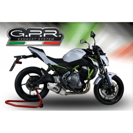 Scarico GPR Albus Evo4 per Kawasaki Z 650 dal 2017 al 2020 omologato