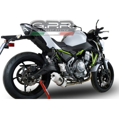 Scarico GPR Albus Evo4 per Kawasaki Z 650 dal 2017 al 2020 omologato
