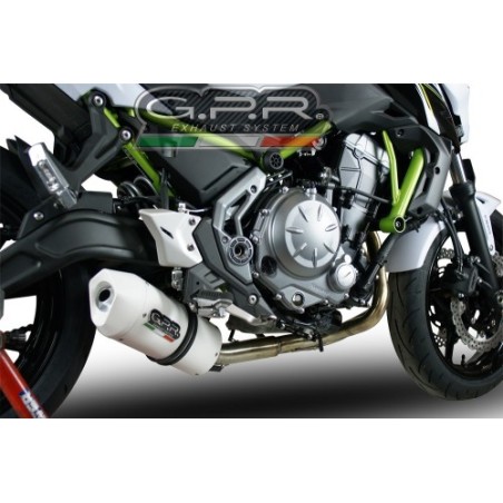 Scarico GPR Albus Evo4 per Kawasaki Z 650 dal 2017 al 2020 omologato
