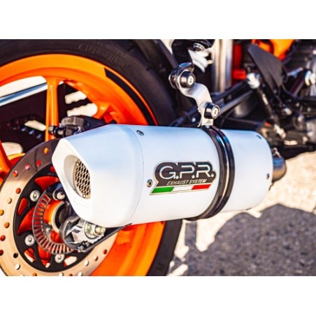 Scarico GPR Albus Evo4 per KTM Rc 390 dal 2017 al 2020 omologato