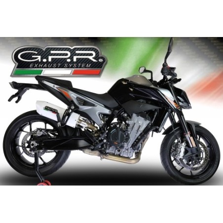 Scarico GPR Albus Evo4 per KTM Duke 790 dal 2021 al 2024 omologato