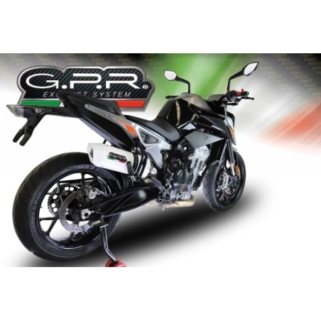 Scarico GPR Albus Evo4 per KTM Duke 790 dal 2021 al 2024 omologato